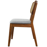 Kaden Dark Gray Linen Dining Chair (Set Of 2) from Ashcroft Furniture - Luna Furniture