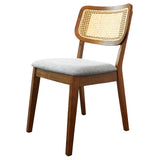 Kaden Dark Gray Linen Dining Chair (Set Of 2) from Ashcroft Furniture - Luna Furniture