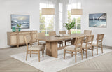 Kailani Beige Oak Rectangular Wood Dining Table from Coaster - Luna Furniture