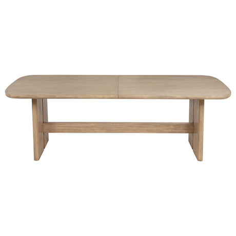 Kailani Beige Oak Rectangular Wood Dining Table from Coaster - Luna Furniture