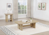 Kailani Beige Oak 2-Piece Coastal Coffee and End Table Set from Coaster - Luna Furniture