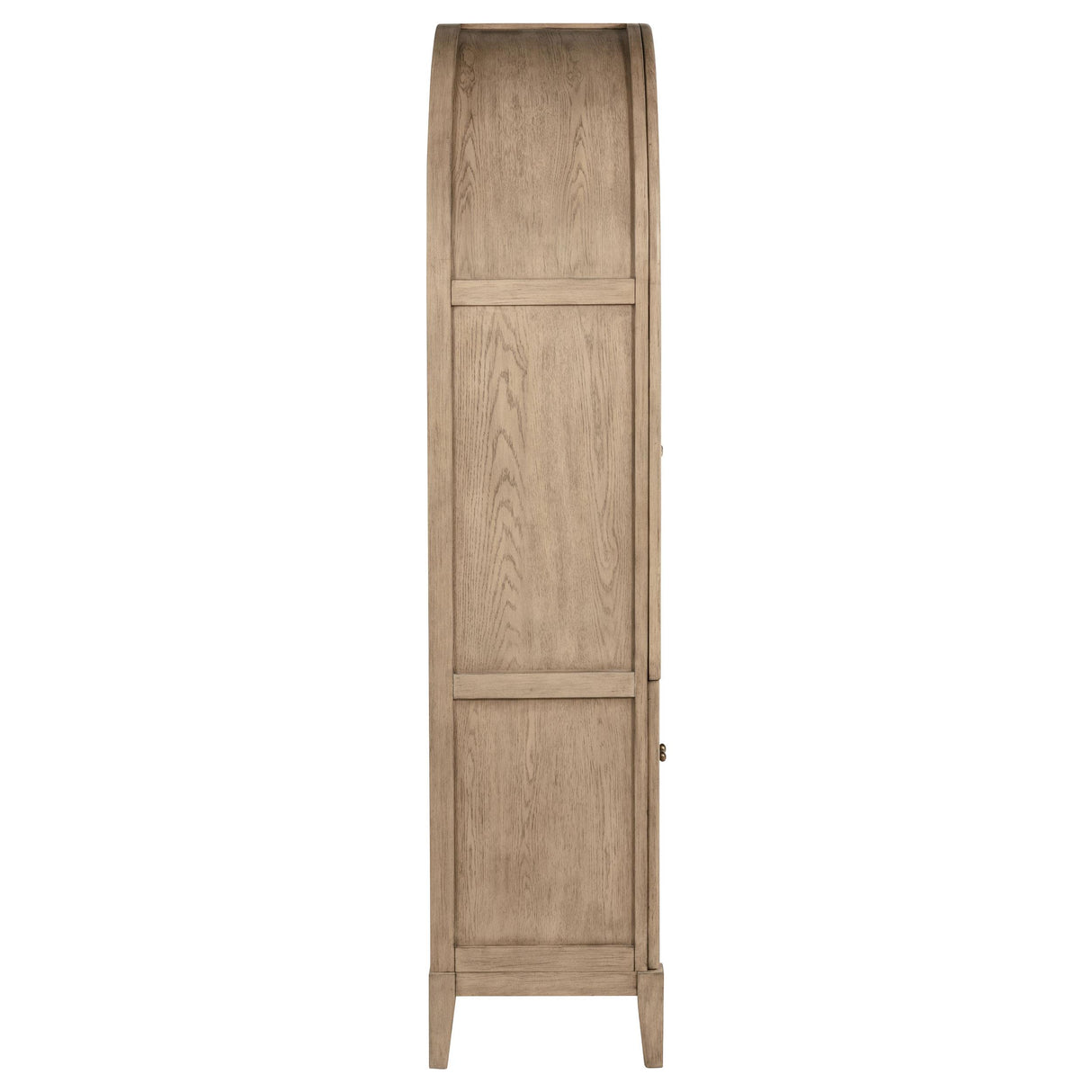 Kailani Beige Oak 4-Door Cane Dining Vitrine Display Cabinet from Coaster - Luna Furniture