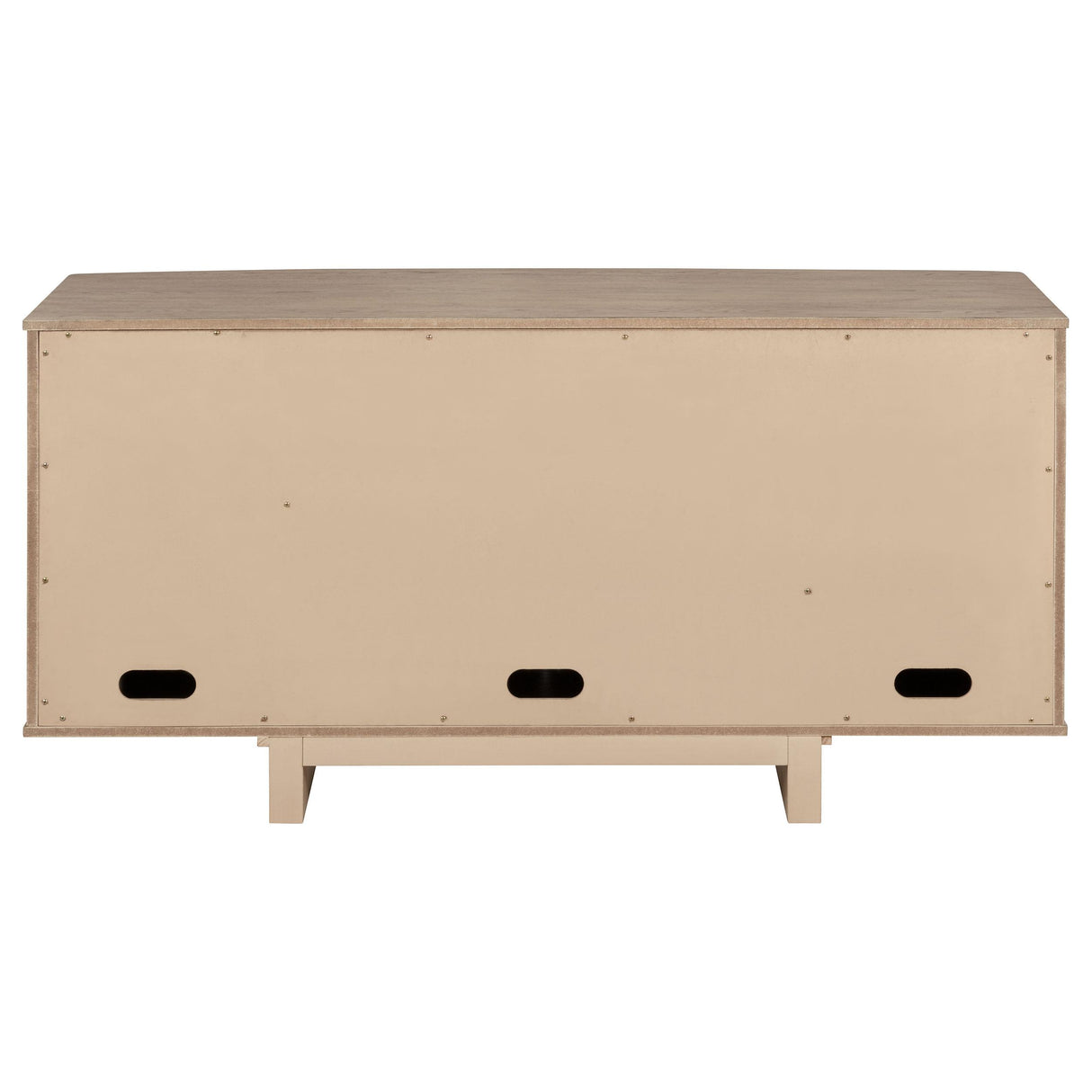 Kailani Beige Oak 4-Door Cane Sideboard Buffet Cabinet from Coaster - Luna Furniture