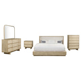 Kailani 5-piece Eastern King Bedroom Set Beige Oak from Coaster - Luna Furniture