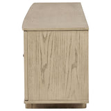 Kailani Beige Oak 79-inch 4-Door Cane TV Stand Media Console from Coaster - Luna Furniture