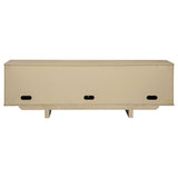 Kailani Beige Oak 79-inch 4-Door Cane TV Stand Media Console from Coaster - Luna Furniture