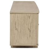 Kailani Beige Oak 79-inch 4-Door Cane TV Stand Media Console from Coaster - Luna Furniture