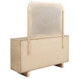 Kailani 9-drawer Dresser and Mirror Beige Oak from Coaster - Luna Furniture