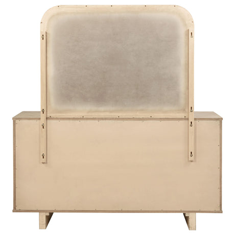 Kailani Beige Oak 9-drawer Dresser and Mirror Beige Oak from Coaster - Luna Furniture