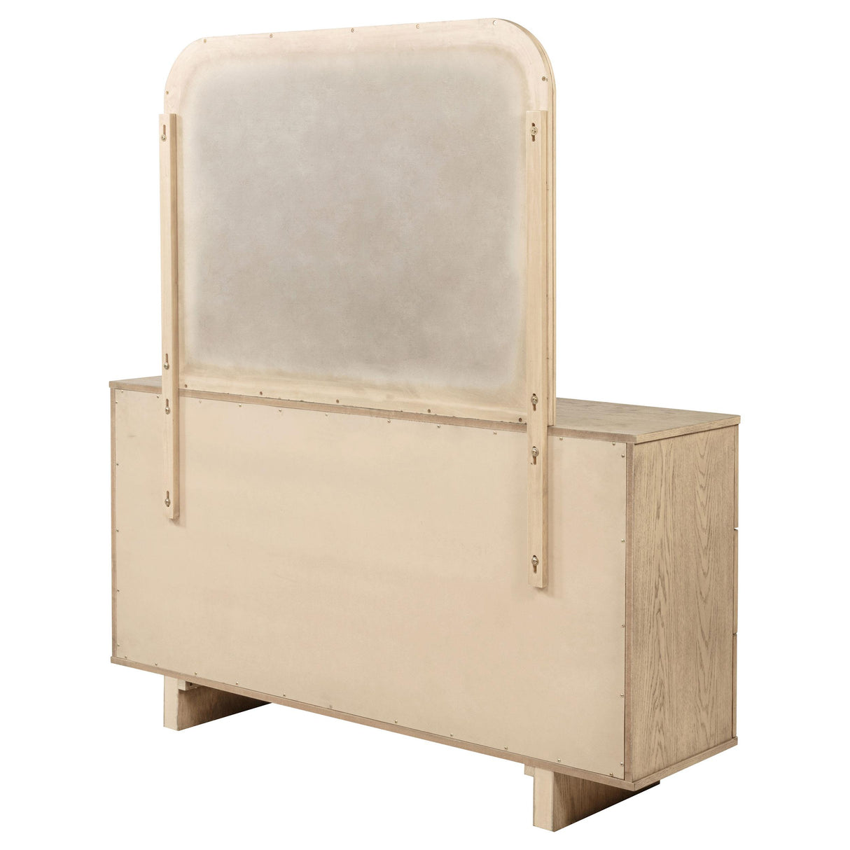 Kailani 9-drawer Dresser and Mirror Beige Oak from Coaster - Luna Furniture