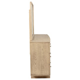 Kailani 9-drawer Dresser and Mirror Beige Oak from Coaster - Luna Furniture