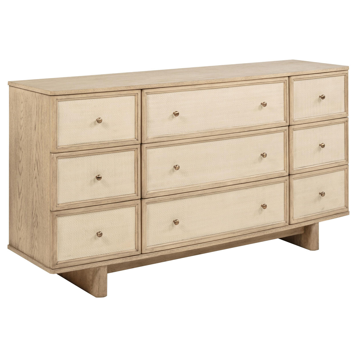 Kailani Beige Oak 9-Drawer Dresser from Coaster - Luna Furniture