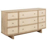 Kailani Beige Oak 9-Drawer Dresser from Coaster - Luna Furniture