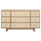 Kailani Beige Oak 9-Drawer Dresser from Coaster - Luna Furniture