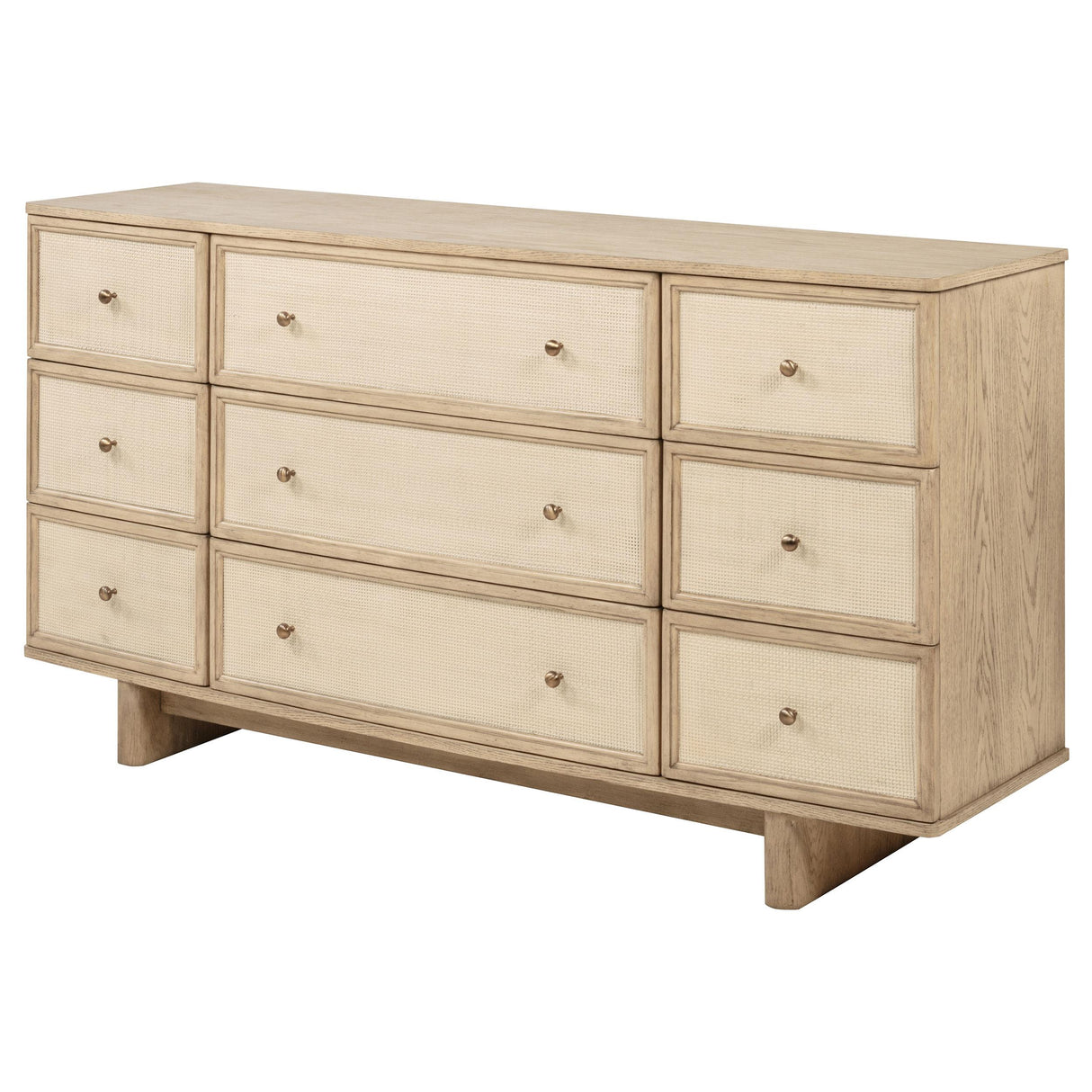 Kailani Beige Oak 9-Drawer Dresser from Coaster - Luna Furniture