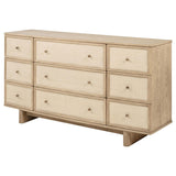 Kailani Beige Oak 9-Drawer Dresser from Coaster - Luna Furniture