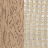 Kailani Beige Oak Cane Counter Height Storage Dining Table from Coaster - Luna Furniture