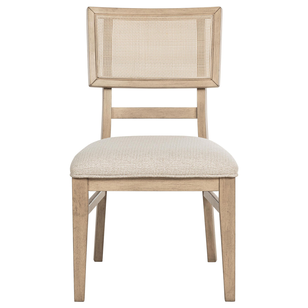 Kailani Beige Oak Radio Weave Cane Dining Side Chair, Set of 2 from Coaster - Luna Furniture