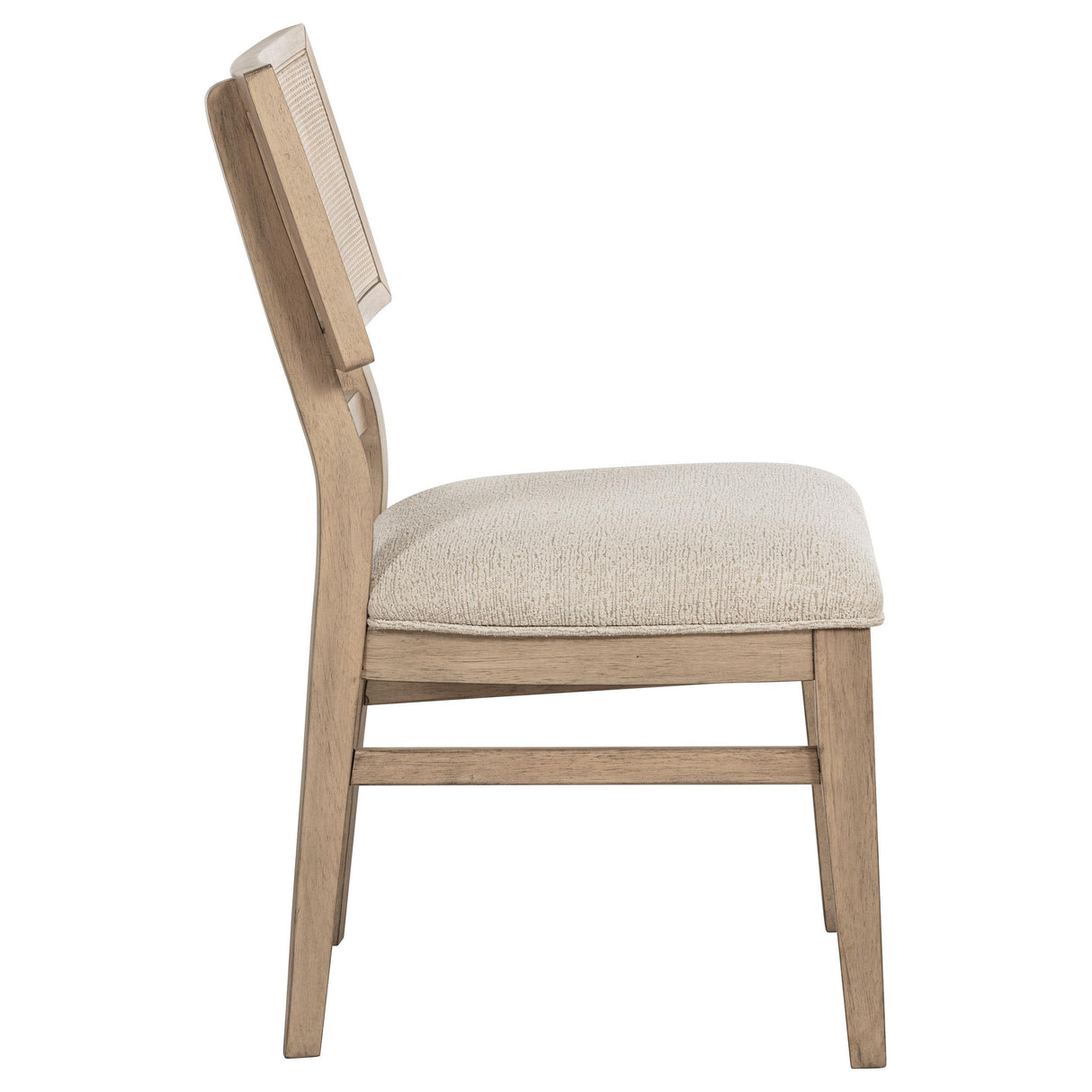 Kailani Beige Oak Radio Weave Cane Dining Side Chair, Set of 2 from Coaster - Luna Furniture