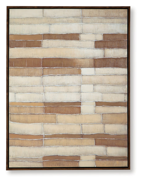 Kalanmore Brown/Tan/White Wall Art from Ashley - Luna Furniture