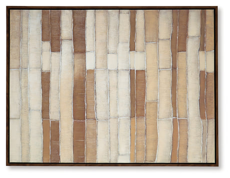 Kalanmore Brown/Tan/White Wall Art from Ashley - Luna Furniture