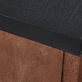 Kallari Warm Brown/Black Chairside End Table from Ashley - Luna Furniture