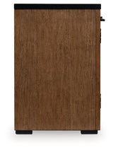 Kallari Warm Brown/Black Credenza from Ashley Furniture - Luna Furniture