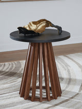 Kallari Warm Brown/Black End Table from Ashley - Luna Furniture