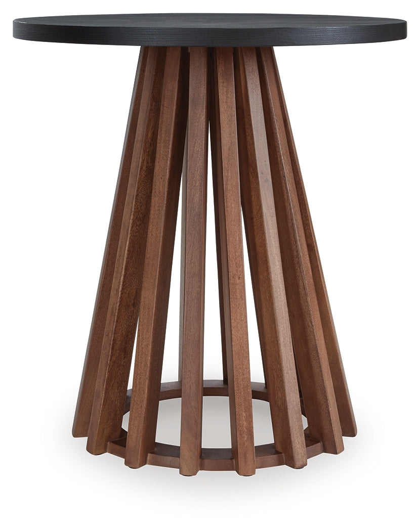 Kallari Warm Brown/Black End Table from Ashley - Luna Furniture