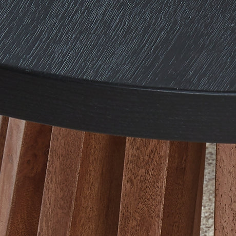 Kallari Warm Brown/Black End Table from Ashley - Luna Furniture