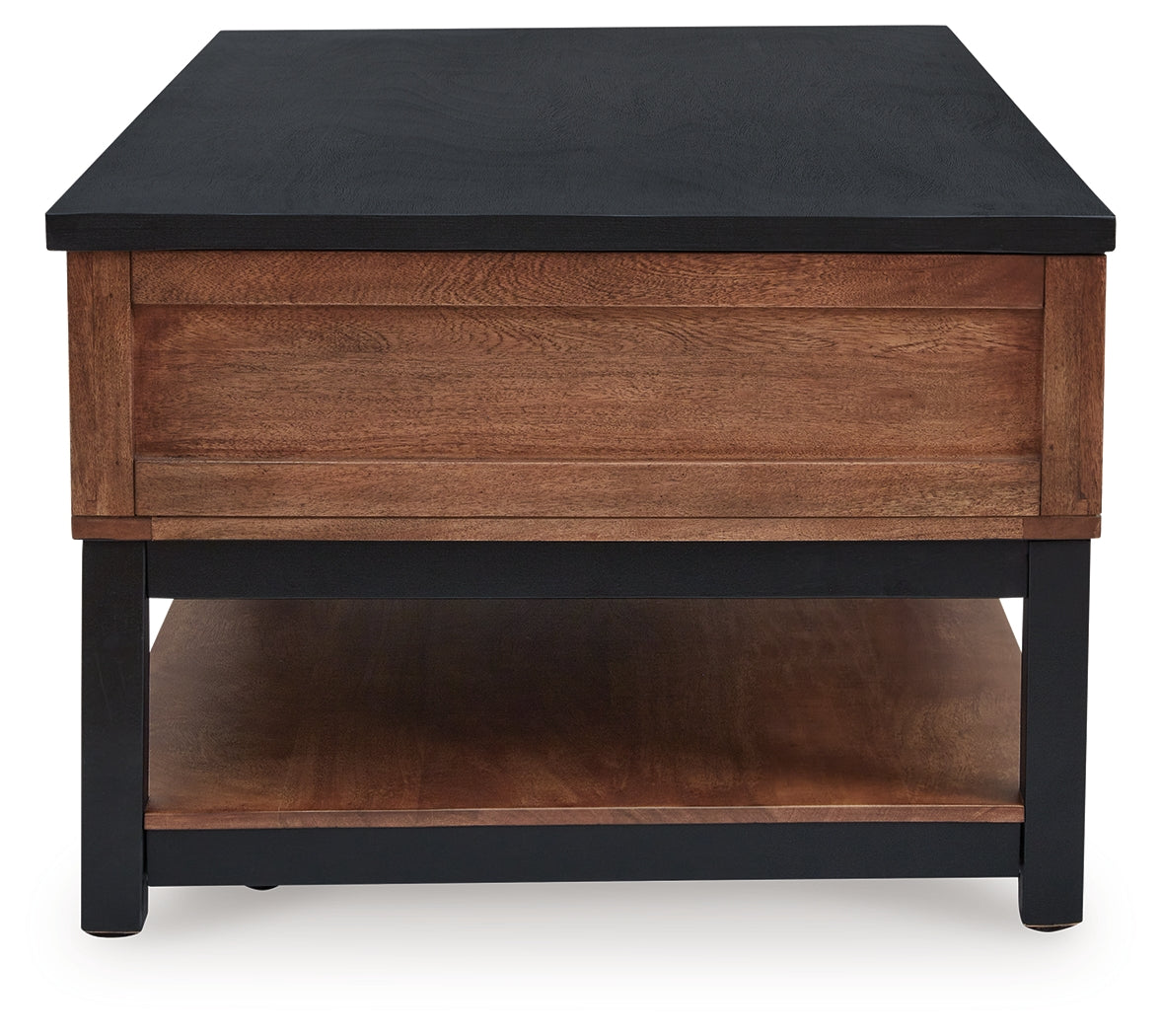 Kallari Warm Brown/Black Lift-Top Coffee Table from Ashley - Luna Furniture