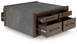 Kallenny Brown/Gray Coffee Table from Ashley - Luna Furniture