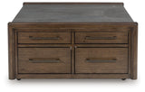 Kallenny Brown/Gray Coffee Table from Ashley - Luna Furniture
