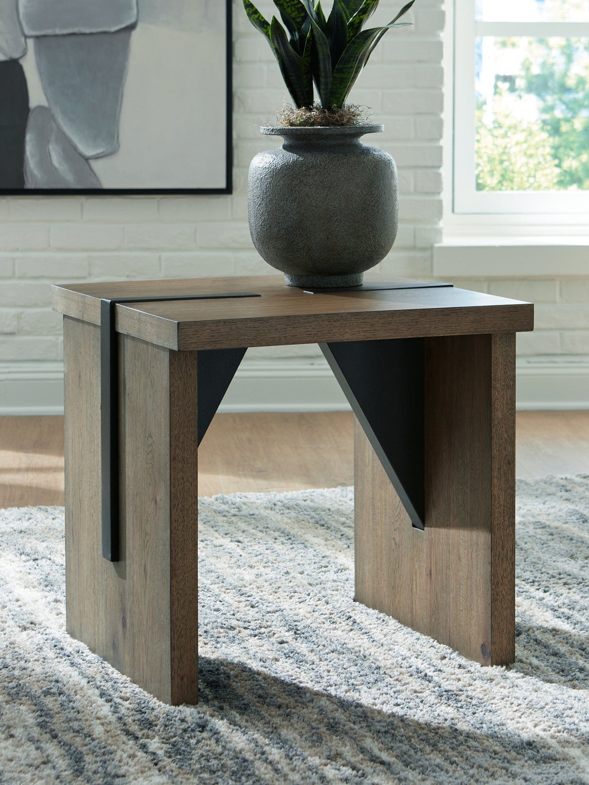 Kandinew Light Brown End Table from Ashley - Luna Furniture