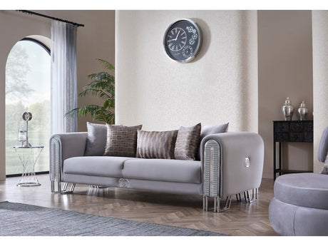 Kapadokya Stationary Sofa in Grey from Furnia - Luna Furniture
