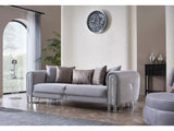 Kapadokya 3-pieces (Sofa & Loveseat & Chair) Livingroom Set in Grey from Furnia - Luna Furniture