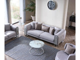 Kapadokya 3-pieces (Sofa & Loveseat & Chair) Livingroom Set in Grey from Furnia - Luna Furniture