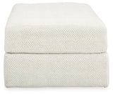 Karinne Chair and Ottoman in Linen from Ashley Furniture - Luna Furniture