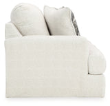 Karinne Linen Loveseat, Oversized Chair and Accent Ottoman from Ashley - Luna Furniture