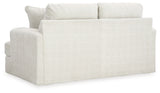 Karinne Linen Loveseat, Oversized Chair and Accent Ottoman from Ashley - Luna Furniture