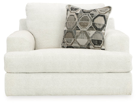 Karinne Sofa, Loveseat, Chair and Ottoman in Linen from Ashley - Luna Furniture