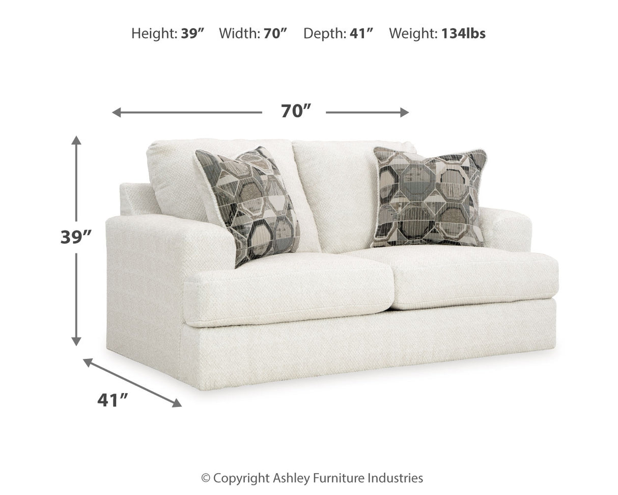 Karinne Sofa, Loveseat, Chair and Ottoman in Linen from Ashley - Luna Furniture