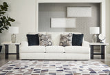 Karinne Sofa, Loveseat, Chair and Ottoman in Linen from Ashley - Luna Furniture