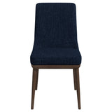 Kate Dark Blue/Brown Fabric Dining Chair, Set Of 2 from Ashcroft Furniture - Luna Furniture