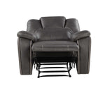 Katrine Charcoal Recliner Chair from Steve Silver - Luna Furniture