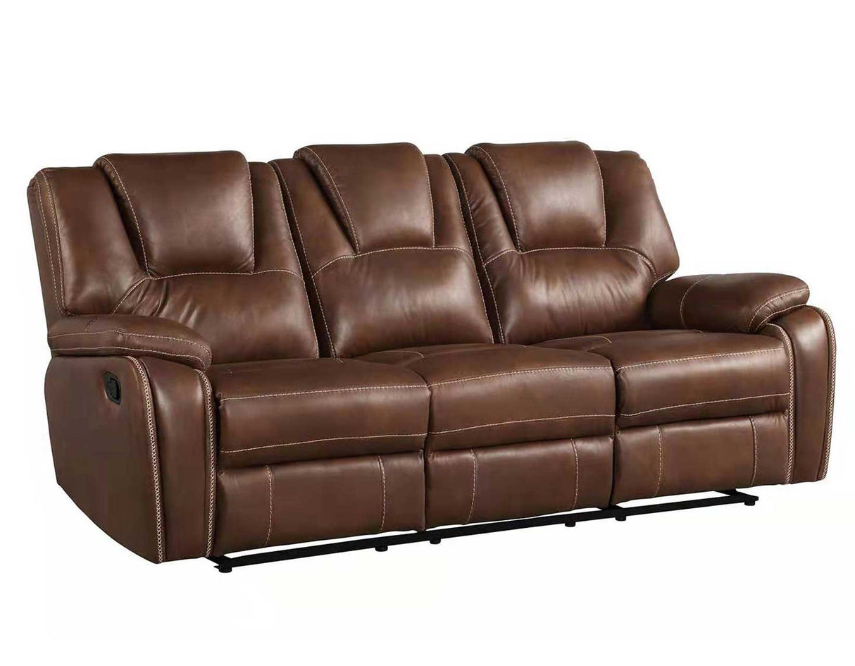 Katrine Brown Manual Reclining Sofa from Steve Silver - Luna Furniture
