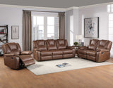 Katrine Brown Manual Reclining Sofa from Steve Silver - Luna Furniture
