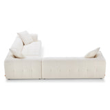 Kaynes Ivory Boucle Corner Sectional Sofa from Midinmod - Luna Furniture