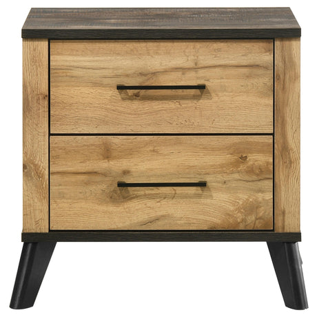 Kaywood Natural Pine 2-Drawer Nightstand from Coaster - Luna Furniture