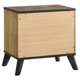 Kaywood Natural Pine 2-Drawer Nightstand from Coaster - Luna Furniture